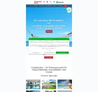 Kleine Seitenvorschau von hanseaticbank.urlaubsplus.de