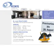 Kleine Seitenvorschau von augenarzt-korte.de