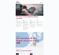 Kleine Seitenvorschau von hansebelt.de