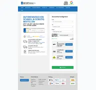 Kleine Seitenvorschau von sofortschild.de