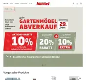 Kleine Seitenvorschau von hansel-moebel.de