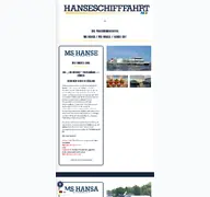 Kleine Seitenvorschau von hanseschifffahrt.de
