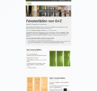 Kleine Seitenvorschau von gz-fensterladen.de