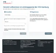 Kleine Seitenvorschau von eantrag.ifbhh.de