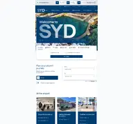 Kleine Seitenvorschau von sydneyairport.com.au