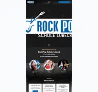 Kleine Seitenvorschau von rockpopschule-luebeck.de