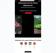 Kleine Seitenvorschau von harzer-blasenwurst.de