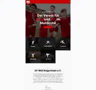 Kleine Seitenvorschau von sv1863belgershain.de