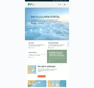 Kleine Seitenvorschau von xn--fluglrm-portal-9hb.de