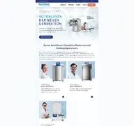 Kleine Seitenvorschau von systec-lab.de