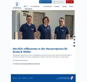 Kleine Seitenvorschau von hausaerzte-grote-weller.de