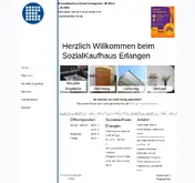 Kleine Seitenvorschau von sozialkaufhaus-erlangen.de