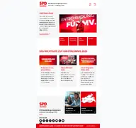 Kleine Seitenvorschau von spd-mv.de