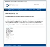 Kleine Seitenvorschau von handwerk-aurich.de