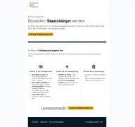 Kleine Seitenvorschau von antragsservice-einbuergerung.de