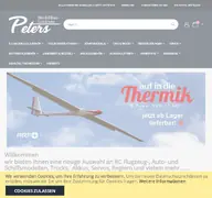 Kleine Seitenvorschau von modellbau-peters.de