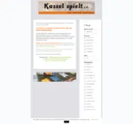 Kleine Seitenvorschau von spiele.kassel-spielt.de