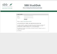 Kleine Seitenvorschau von sbb-studidok.de