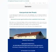 Kleine Seitenvorschau von orthopaedie-praxisgemeinschaft-luebbenau.de
