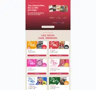 Kleine Seitenvorschau von schnupper-deals.de