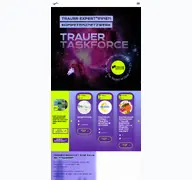 Kleine Seitenvorschau von trauertaskforce.de