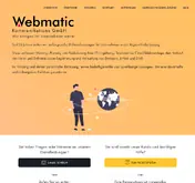 Kleine Seitenvorschau von webmatic.de