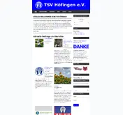 Kleine Seitenvorschau von tsv-hoefingen.de