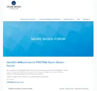 Kleine Seitenvorschau von saeure-basen-forum.de