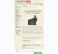 Kleine Seitenvorschau von panther1944.de