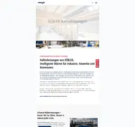 Kleine Seitenvorschau von kuebler-hallenheizungen.de