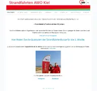 Kleine Seitenvorschau von strandfahrten.de