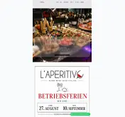 Kleine Seitenvorschau von laperitivostuttgart.de