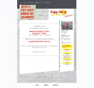 Kleine Seitenvorschau von copyshopanderuni.de