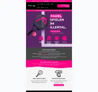 Kleine Seitenvorschau von padel-illertal.de