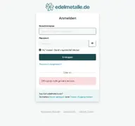 Kleine Seitenvorschau von app.edelmetalle.de