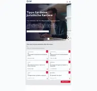 Kleine Seitenvorschau von jurakarriere.de