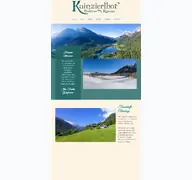 Kleine Seitenvorschau von kainzierlhof.de