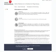 Kleine Seitenvorschau von stadtarchiv.regensburg.de