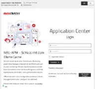 Kleine Seitenvorschau von app.maxcluster.de