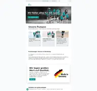 Kleine Seitenvorschau von gruen-pumpen.de