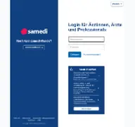 Kleine Seitenvorschau von app.samedi.de