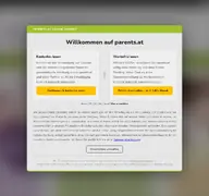 Kleine Seitenvorschau von parents.at