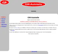 Kleine Seitenvorschau von gw-autoteile.de