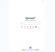 Kleine Seitenvorschau von qwant.com