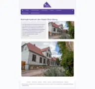 Kleine Seitenvorschau von heimatmuseum.stadt-sternberg.de