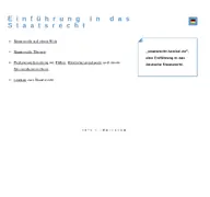 Kleine Seitenvorschau von staatsrecht.honikel.de