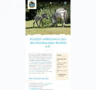 Kleine Seitenvorschau von zoofreunde-krefeld.de