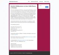 Kleine Seitenvorschau von hno-praxis-gronau.de