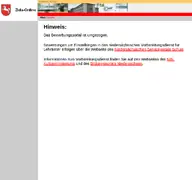 Kleine Seitenvorschau von zulaonline.niedersachsen.de