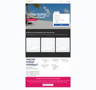 Kleine Seitenvorschau von etihadholidays.de